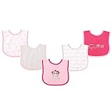 Luvable Friends 5 Piece Drooler Bib with Waterproof Backing, Elephant by Luvable Friends