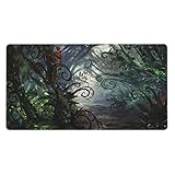 MTG プレイマット トレーディングカードゲーム プレイマット TCG プレイマット カードゲーム ボードゲーム プレイマット デスクマット パッド 手描き原画 ステッチエッジ (35X60cm)g