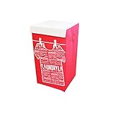 フタ付 ランドリーボックス レッド 1-516A-RE