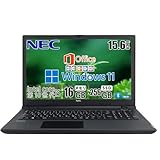 【整備済み品】nec ノートパソコン NEC VersaPro VKT16 第10世代Core i5-10310u(1.3GHz)15.6インチHD1920 x 1080/WI-FI/MS & Office2019 Windows11搭載/Bluetooth/Type-C/WEBカメラ/HDMI/10キー/日本語キーボード 16GB SSD1TB (TB, 1)