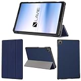 wisers LAVIE Tab T8 T0855/KAS PC-T0855KAS TAB08/H05 PC-TAB08H053 タブレットケース (ダークブルー) 8.7インチ 対応 (保護フィルム 付き/スリムタイプ) タブレットカバー 2025年 新型