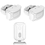 Baoblaze 自動　ドアベル　ワイヤレス　警報　セキュリティ　安全　商業　オフィス　歓迎チャイム　全2種類 - 2赤外線+ 1レシーバー