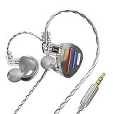 Hifi Kingdom ND-X12ハイブリッド型(1DD+5BA)有線インイヤーモニターSilver No Mic