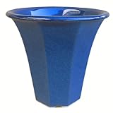 常滑焼 十角ラン鉢 生子 7号 4個入り ／植木鉢