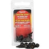 Screws Hex Stove Pipe Blk Znc [並行輸入品]