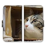 Galaxy S10 SC-03L SCV41 用 ケース 手帳型 ギャラクシーS10 スマホケース 猫 ネコ ねこ 三毛猫 みけねこ ハチワレ トラネコ 写真 可愛い カラー04