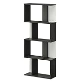 【Amazon.co.jp限定】白井産業【SHIRAI】 飾り棚 オープンラック キアエッセ 幅約60cm 高さ約143cm ブラックオーク KI2-1460BO