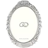 Royal Selangor手仕上げウェディングコレクションピューターRoses and Larkspur Photoframe