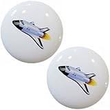 セットの2 Space Shuttleセラミックキャビネット引き出しプルノブ