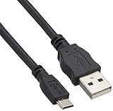 ELECOM タブレット用USB2.0ケーブル A-microB 2A出力 0.8m ブラック TB-AMB2A08BK