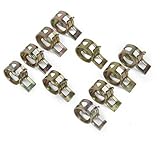 ノーブランド品 20pcs　お買い得　 Φ12mm　 スプリングクリップ　 ホースクリップ 　シリコンパイプクランプ　 エアホース管 水道管 燃料配管 シリコーン真空ホース