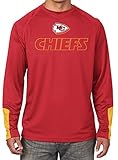 Kansas City Chiefs NflメンズCutting Through合成長袖Teeレッド M