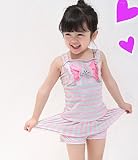 SALE！ストライプ２、３歳キッズ水着セパレート90㎝ー105㎝ [並行輸入品]