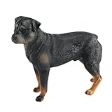 リアルなプレイフィギュア小型犬の置物ブル 犬の置物 子犬犬 シュライヒ シュライヒ オオカミの置物 タンタン ジャーマンシェパードドッグ犬の像漫画の犬の置物ミニチュア犬コレクション子供人工犬デスクトップ