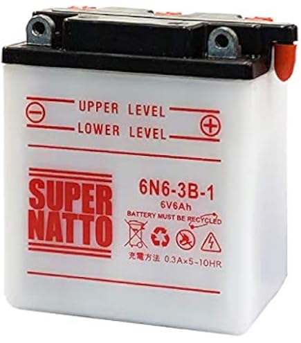 Amazon.co.jp: バイクバッテリー / 6N6-3B （GSユアサ 6N6-3B互換) 6V