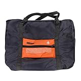 oksaleレディースメンズ折りたたみ式防水旅行バッグストレージ荷物ナイロンClothes Wash SuppliesオーガナイザーハンドショルダーDuffle Bag 45x35x20cm