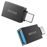 バッファロー USB-C & USB3.2(Gen1) 変換 アダプター 2個セット Type-A to Type-C 5Gbps BSUAC321AD2BK/N
