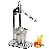 HCTOOL 果汁しぼり器 ハンドブレンダー スロー ハンド ジューサー ステンレス 果汁 絞り 器 小さい レモン果汁 ライムジュース 業務用 ミキサー 手動 レモン絞り器
