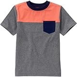 ジンボリー GYMBOREE/ カラーブロックティ サンセットオレンジ トップス半袖Tシャツ 4歳【並行輸入】