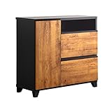 タンスのゲン 日本製 テレビ台 ピタゴラス 完成品 (ブルックリン, 幅80)