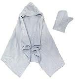 ベアフットドリームス #711 Hooded Towel フード付きブランケット＆ミトン [ブルー] [正規輸入品]