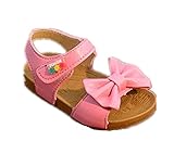 WIN　ベビー キッズ 女の子 用 かわいい デザイン フラワー モチーフ サンダル ベビーシューズ ベビーサンダル (内寸13.5cm, ピンク)