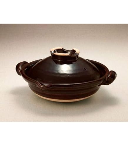 Amazon | 土楽窯 魚手黒鍋 尺二（5～7人用） 【土鍋 土楽窯 伊賀焼