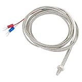 uxcell 熱電対　温度調節器用熱電対　センサープローブ　有線デザイン　プラスチック　金属　6mmスレッド径 Kのタイプ 0-500C