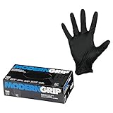 Modern Grip 16105-L Nitrile 6 mil Thickness Premium Disposable Gloves ? Industrial and Household Pow
