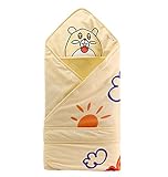暖かい黄色スワドル、新生児の春/秋ブランケット、寝袋[マウス]