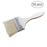 OUNONA 刷毛 多用途 木製ハンドル ペイント・バーベキュー用 10個