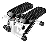 BUZZNN 家庭用ミニステッパー、レジスタンスバンド付き階段ステッパー、フィットネスステッパーエクササイズマシン、ホームオフィスワークアウト用フィットネスマシン