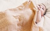 ベビー三重織ガーゼケット (茶)