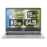 【Amazon.co.jp限定】ASUS Chromebook クロームブック CX1 15.6インチ 日本語キーボード 8GBメモリ 重量1.8kg トランスペアレントシルバー CX1500CKA-NJ0480