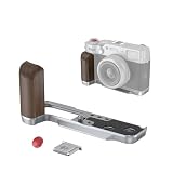 SmallRig X100VI / X100V用ハンドグリップ FUJIFILM対応X100VI / X100V専用 カメラ用木製 L 型グリップ アルカ用クイックリリースプレート内蔵 シャッターボタンとホットシューカバー付き (シルバー) 4804