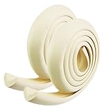 Mikotox ぶつけても痛くない コーナーガード 2m×2本セット 両面テープ付き 簡単取り付け (1 アイボリー)