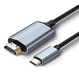 USB CからHDMI変換アダプター USB 3.1 Type -C-HDMI変換ケーブル 4K解像度1.8m MacBook、MacBook Pro、Samsung Galaxy Note 9 S9 S8 Plus Note 8 対応 Thunderbolt 3アダプタ