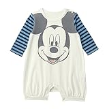 Disney　ディズニー　 ビッグフェイス カバーオール ミッキーマウス（ブルー） サイズ：90