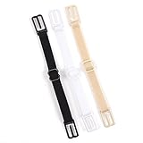 Mcupper-3 Pcs Non-slip Women's Elastic Bra Strap Holder (Black#White#Skin Color) by Mcupper