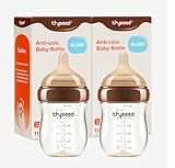 母乳育児を模した天然の抗colic哺乳瓶、新生児のような授乳ボトル(2ヶ月以上(5オンス)2個パック