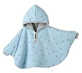 ベビー服ベビーマント・ショール厚い毛布ブルーマント両面