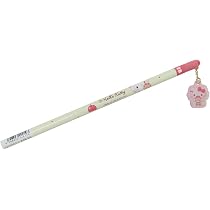 Amazon.co.jp: ハローキティ[えんぴつ]チャーム付き2B鉛筆 丸軸/ハグ