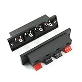 uxcell 端子コネクタ　ターミナルコネクタ　スピーカーケーブル　スピーカーケーブル　スピーカーターミナル　4ポジション　4ピン　64 x 18 x 22mm