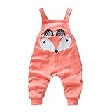 【SEBLES】ベビー服 ユニセックス オーバーオール アニマル 新生児 0歳 1歳 2歳 無地 コットン 綿 ズボン 春 秋 ユニセックス 男の子 女の子(タイプD,90cm)