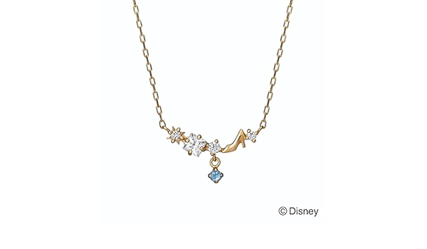 Amazon テイクアップ ピュア Take Up Pure ディズニーコレクションジュエリー シンデレラ ネックレス Clear イエローゴールド Yg ネックレス ペンダント 通販