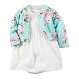 Carter's(カーターズ) 2ピースドレス&カーディガンセット ホワイト ワンピース 24ヶ月【並行輸入】