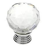 Upslon 水晶取っ手 取手 ドア取っ手 ハンドル ドアハンドル ノブ ドアノブ 引き出しつまみ (直径30mm(球形))