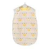 綿100% 6重ガーゼ 寝袋 夏冬 ベビー 出産祝いスリーパー 高品質スリーパー ベビーサイズ ギフト M（40*60cm）