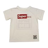 【SiShuNon/FARM】スーパーヒーローTシャツ ファーム キッズ スーパーヒーロー ロゴ 半袖Tシャツ 140 15 ホワイト