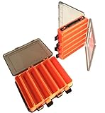 ヒロワールドトレード タックルボックス リバーシブル 2個セット 釣具 ルアーケース オレンジ ワームケース (オレンジ10個入り×2個)